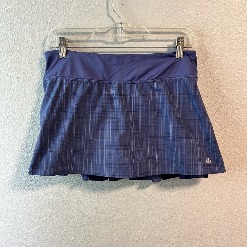 GUC Lululemon Athletica Pacesetter Skort In Plaid Purple